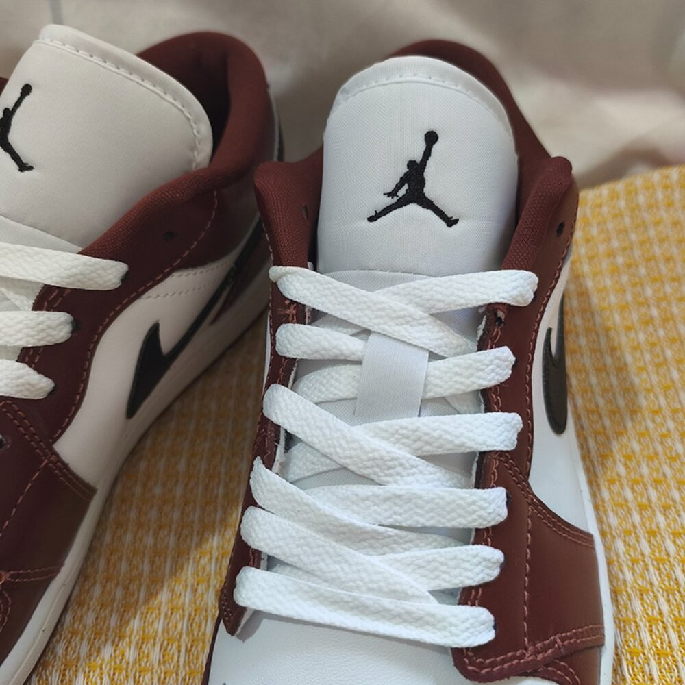 Nike Air Jordan 1 Low Leather Sneakers - Picture 5 of 7